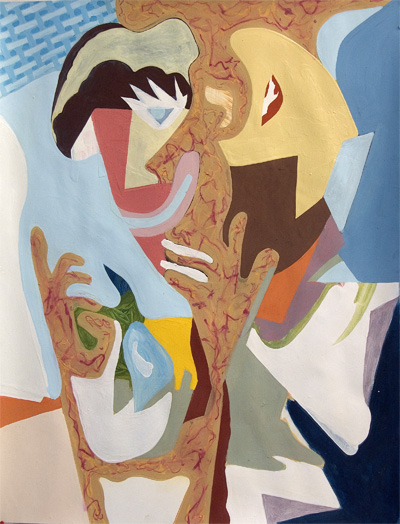Julien Gardair acrylique sur papier